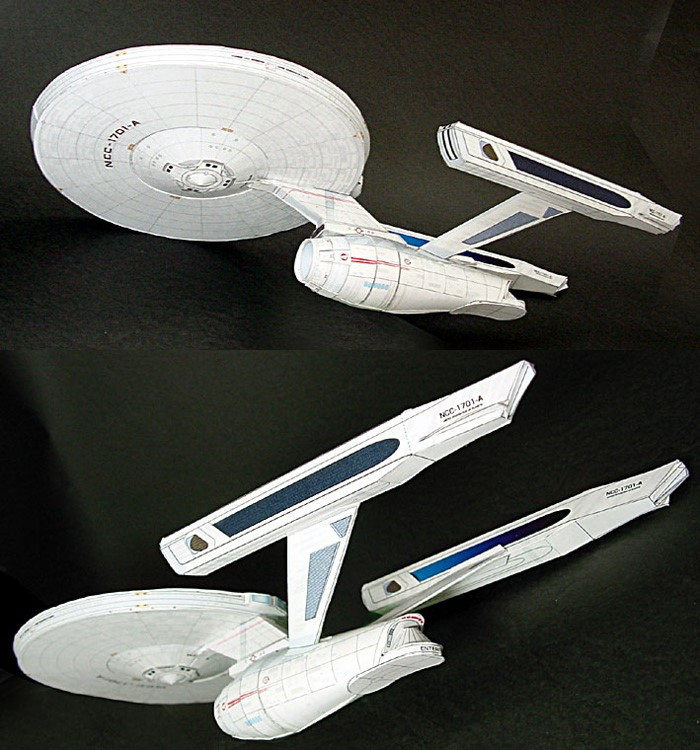 Model Kit Fantasy - 스타 트렉 U.S.S. 엔터프라이즈 NCC-1701-A DIY