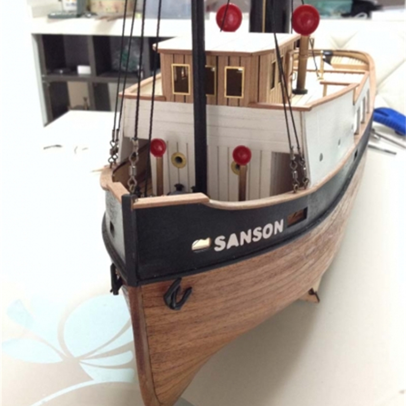 Model Kit Yacht - 1:50 레이저 컷 목재 보트 모델,