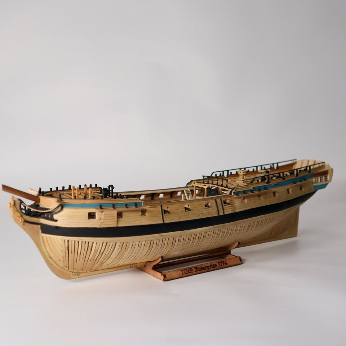 Model Kit Yacht - 1/96 시뮬레이션 엔터프라이즈 세일보트 45cm 풀