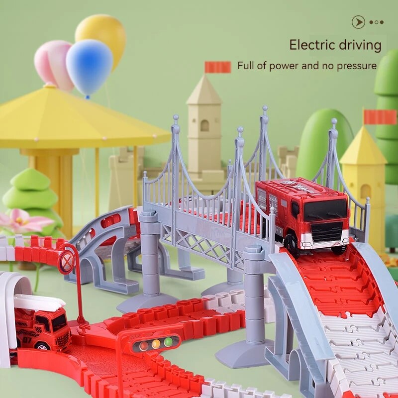 소방차 트랙 조립 자동차 엔지니어링 미니 자동차 세트, - Model Kit Engine 리뷰 및 가격