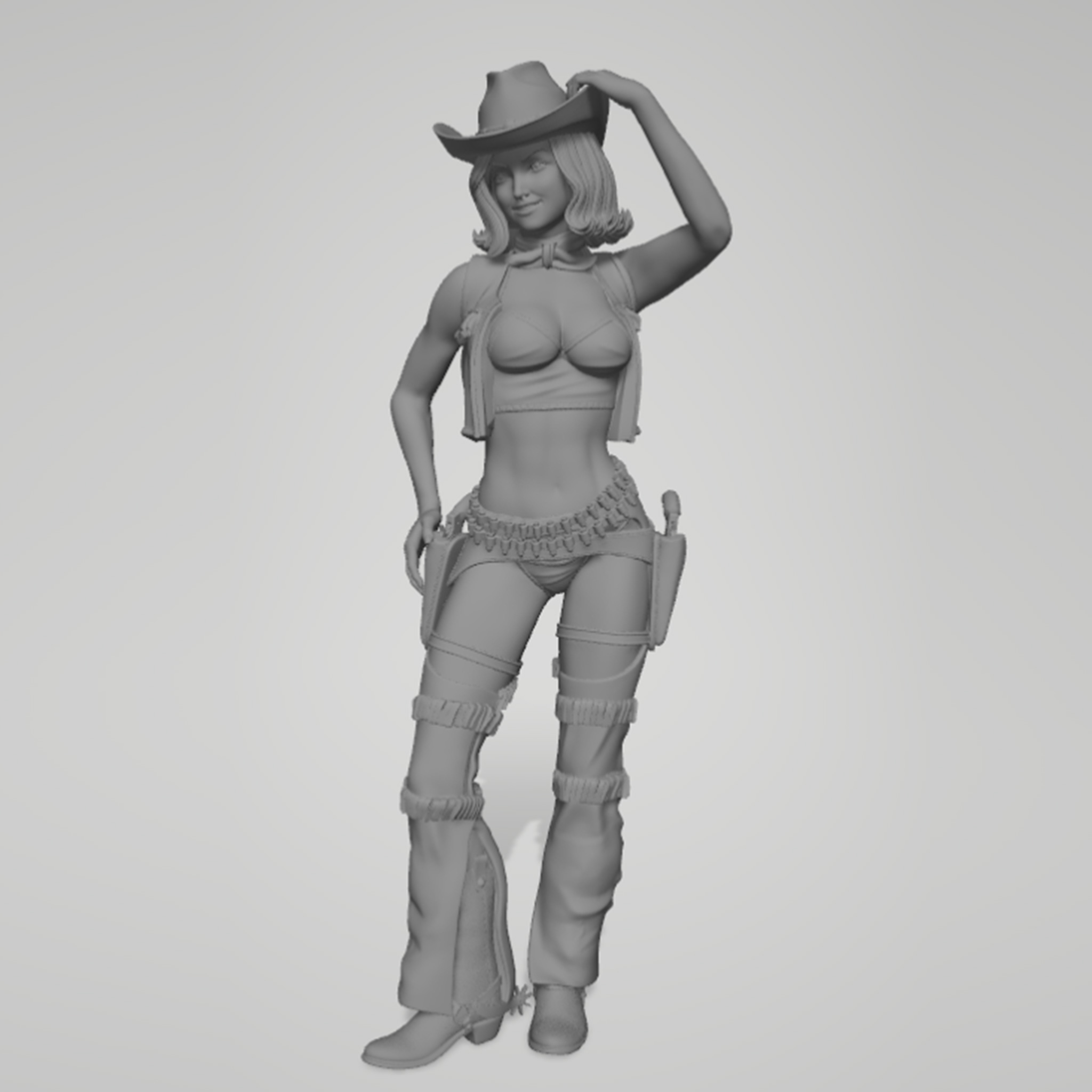 1/24 1/18 1/12 카우보이 소녀 조립식 3D  - Model Kit Anime Girl 리뷰 및 가격