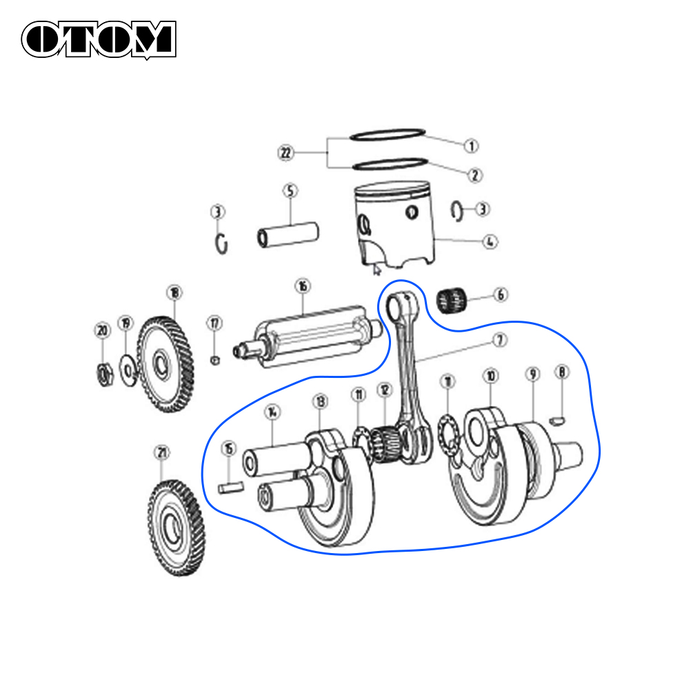 OTOM DT230 MT250 오토바이 크랭크축 커넥팅 - Model Kit Engine 리뷰 및 가격