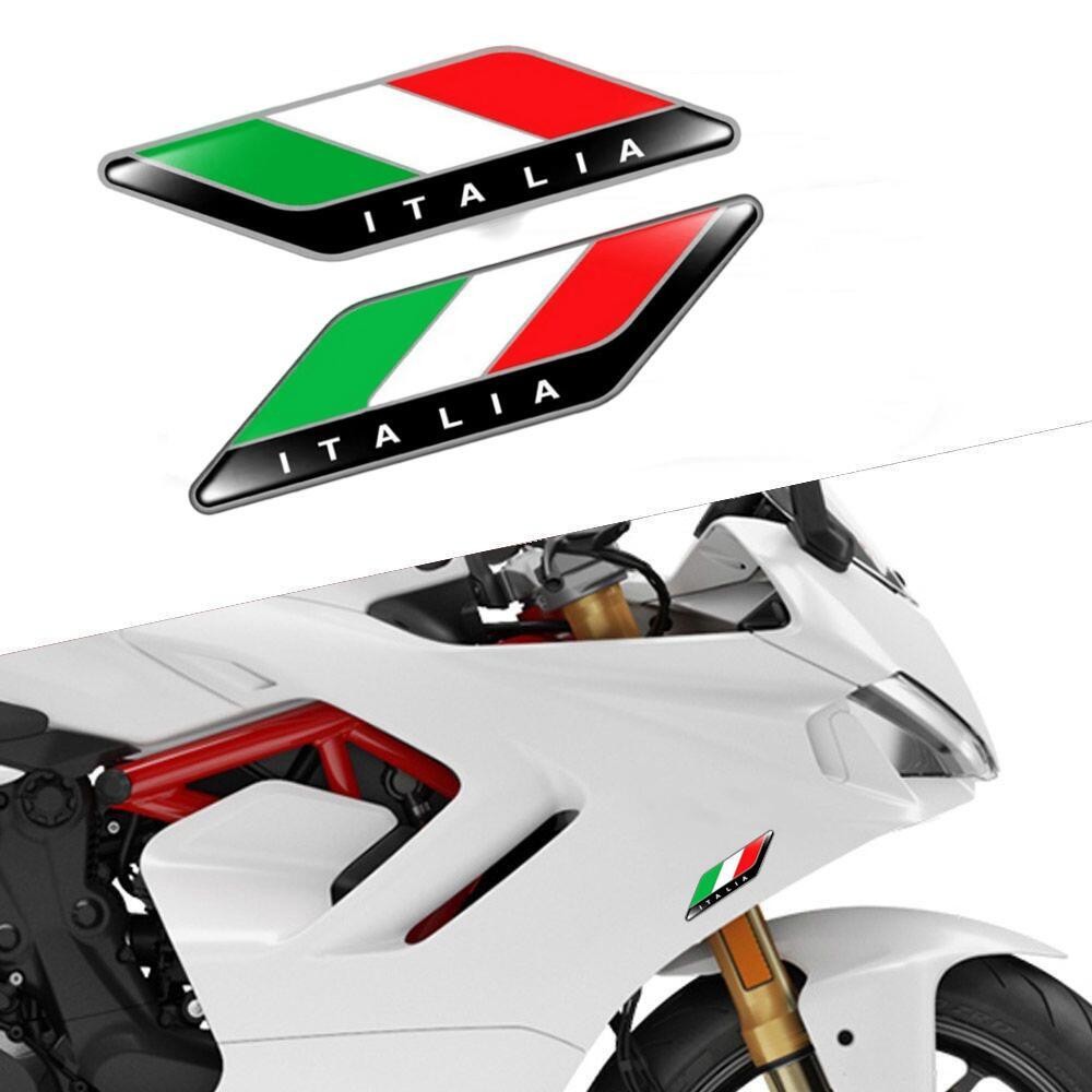 2 개/짝 모든 모델을위한 3D 삼색 깃발 엠블럼 배지 - Model Kit Vespa 리뷰 및 가격