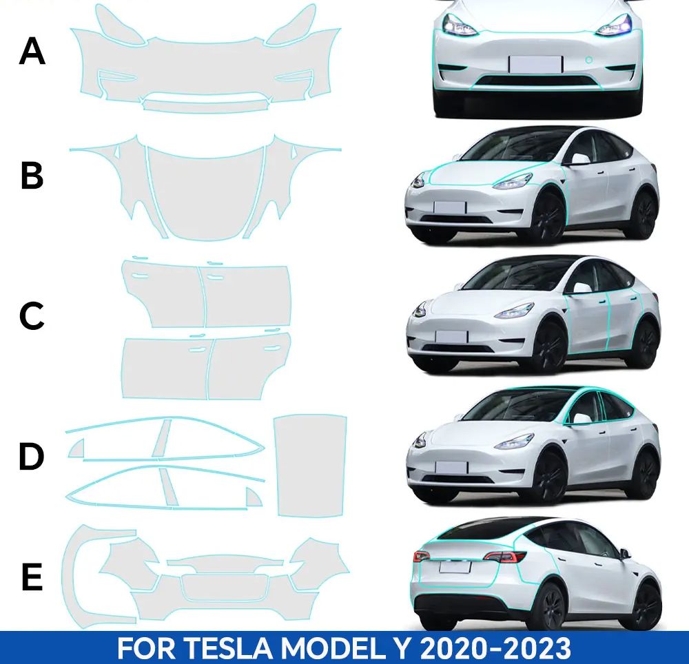 8.5mil TPU 범퍼 프리컷 PPF 키트 테슬라 모 - Paint Model Kit 리뷰 및 가격