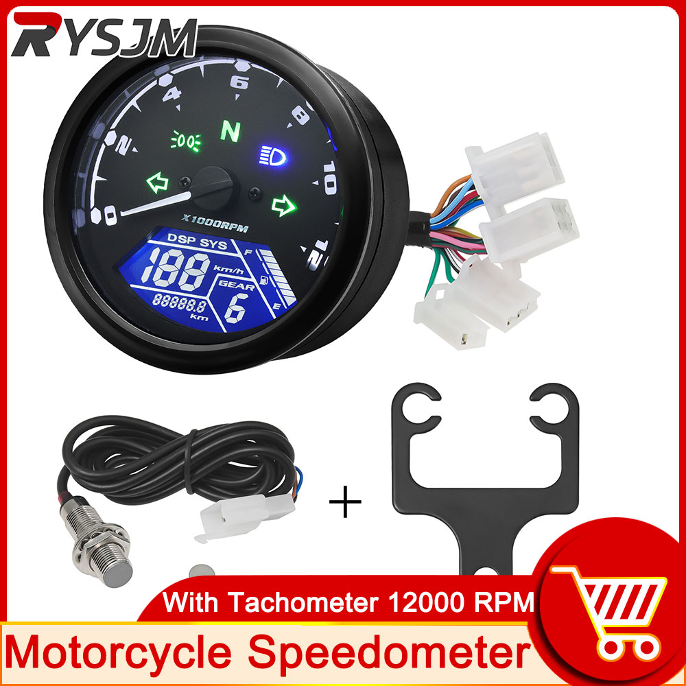 AD 새로운 범용 오토바이 12000RMP LCD 속도 - Model Kit Vespa 리뷰 및 가격